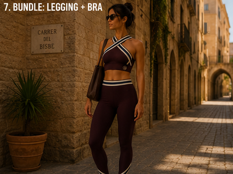 Celaje Legging Bordeaux Night - Bundle Legging und Bra