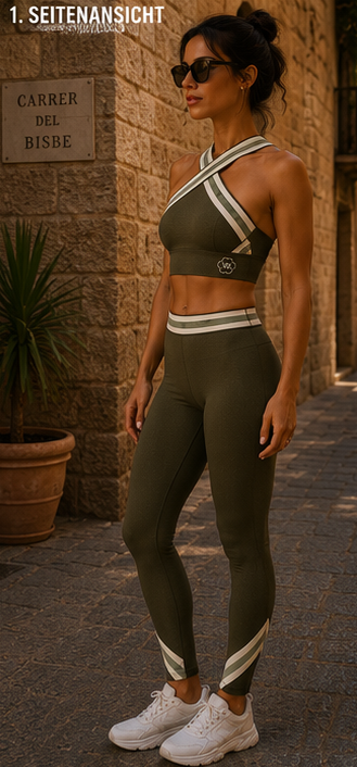 Celaje Legging Morning Olive - Seitenansicht